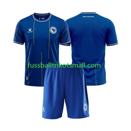 Fußballtrikots Bosnien und Herzegowina World Cup Kinder 2026 Kurzarm Heimtrikotsatz kaufen